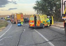 Muere un hombre de 47 años en una colisión frontal de tres vehículos en Loeches