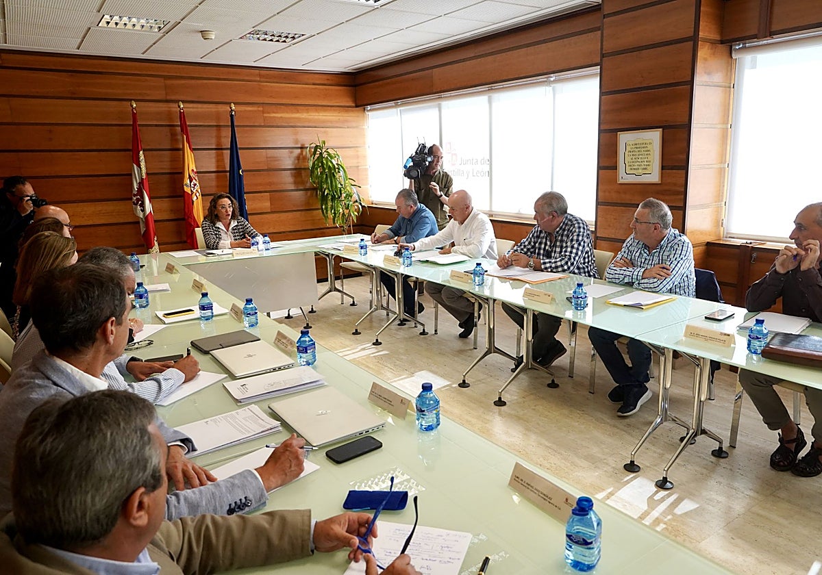 La consejera de Agricultura, Ganadería y Desarrollo Rural, María González Corral, se reúne con los representantes de las organizaciones profesionales agrarias