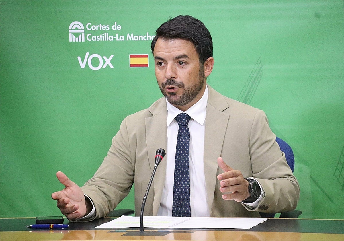 El portavoz de Vox, Iván Sánchez, en una foto de archivo