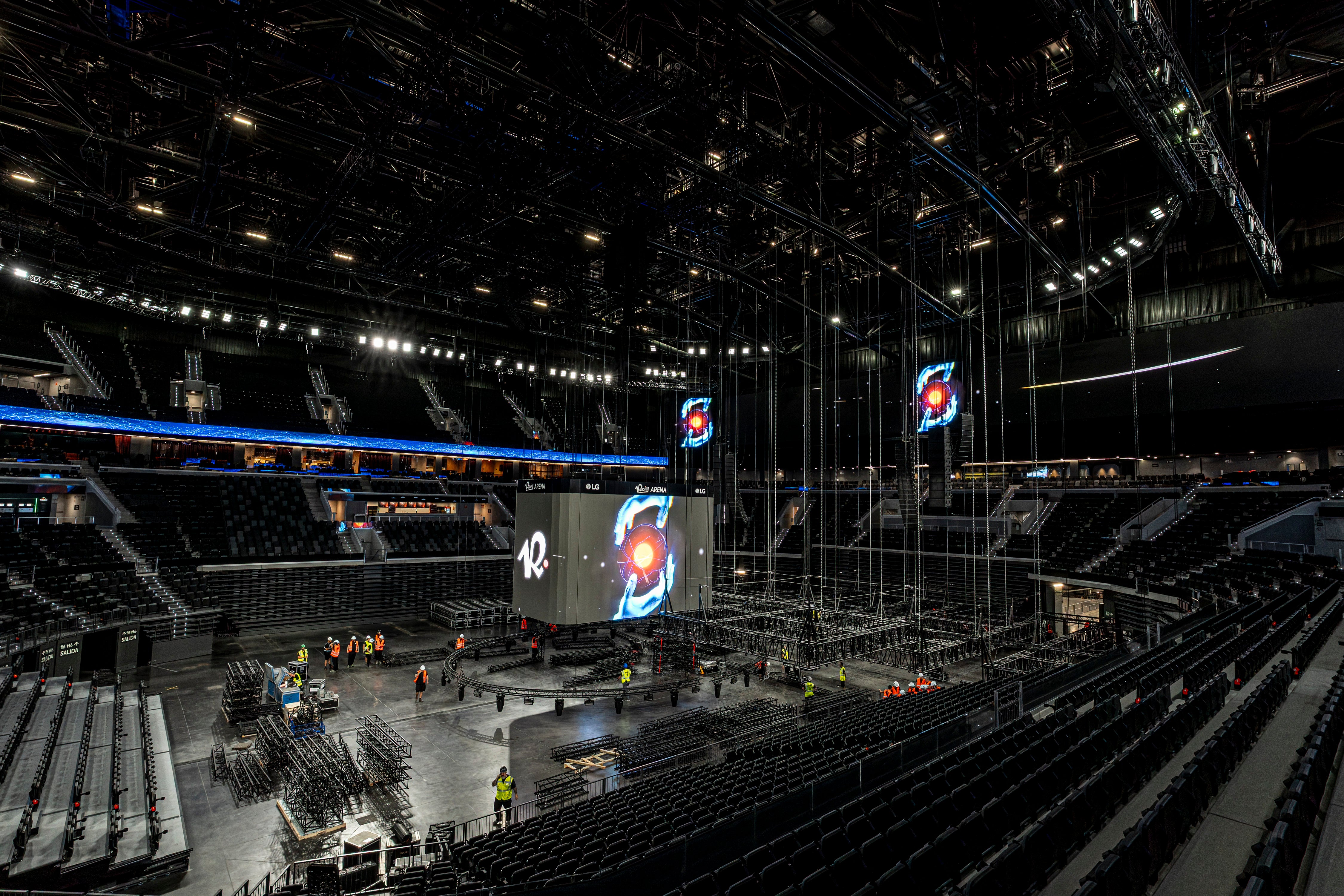 Vista panorámica de la grada.