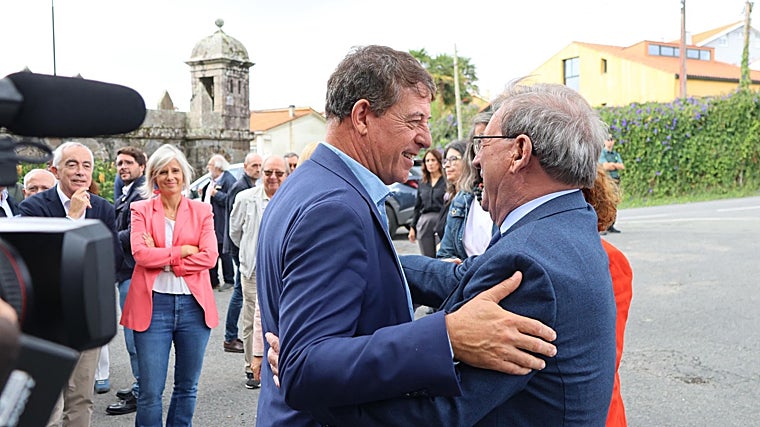 Besteiro (PSdeG), este martes, en un acto en el Pazo de Meirás