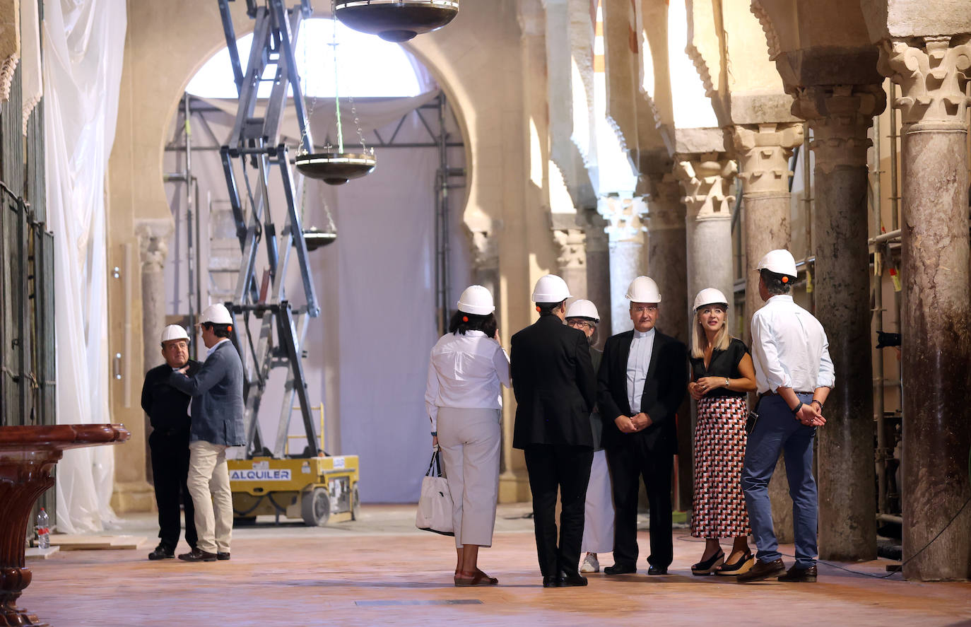 Los impactantes trabajos de emergencia en la Mezquita de Córdoba, en imágenes