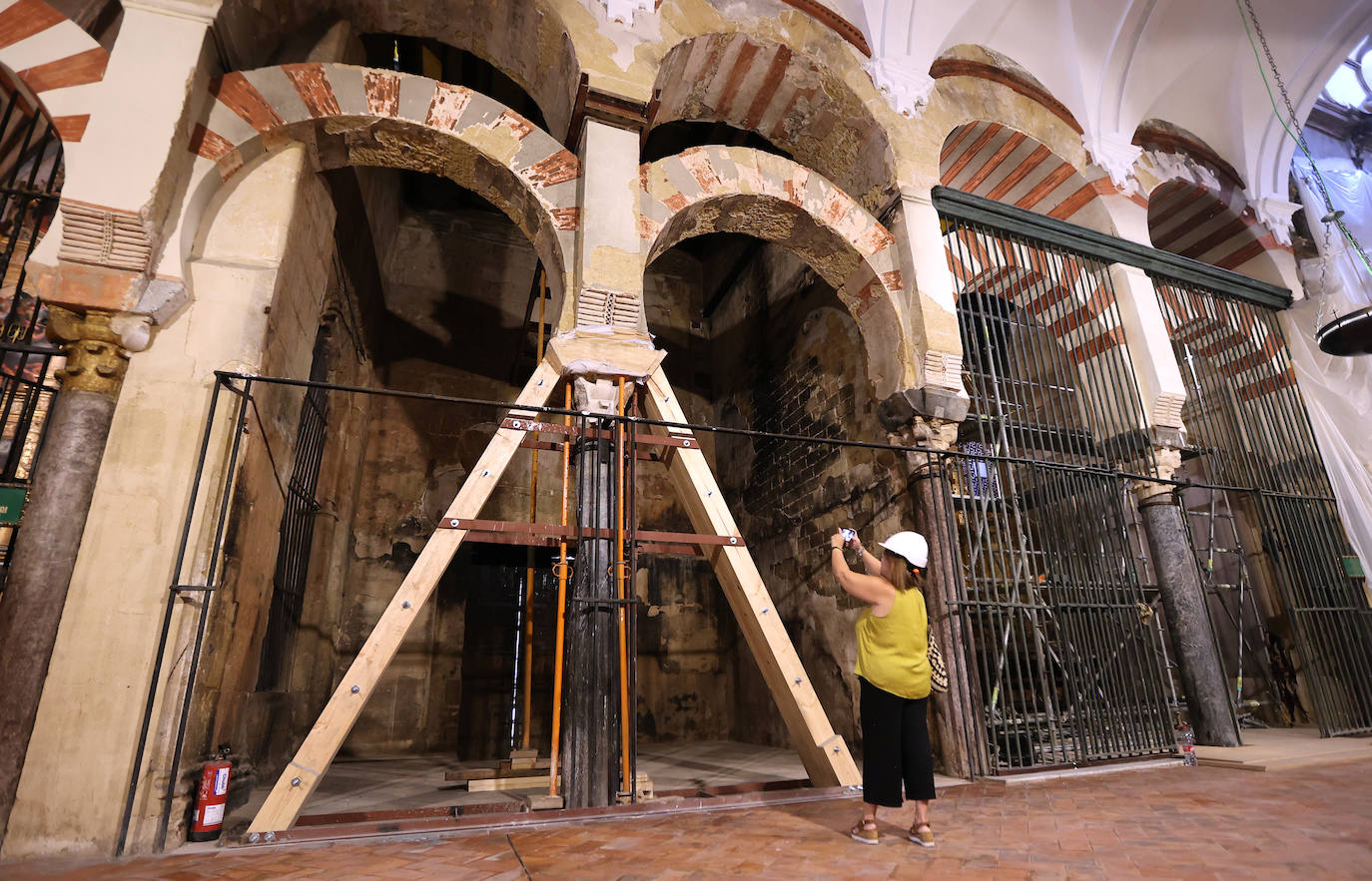 Los impactantes trabajos de emergencia en la Mezquita de Córdoba, en imágenes