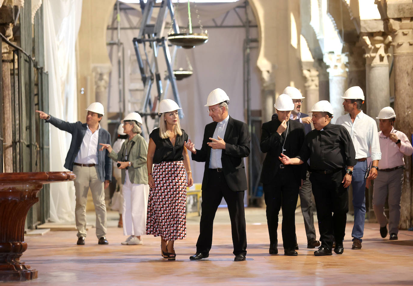 Los impactantes trabajos de emergencia en la Mezquita de Córdoba, en imágenes