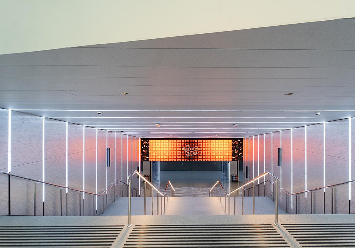 Imagen del interior del nuevo Roig Arena, el último proyecto de Juan Roig en Valencia