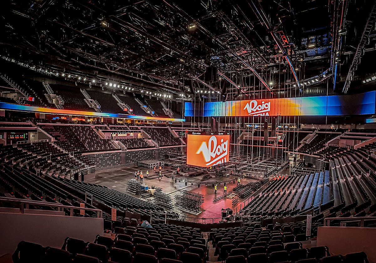 Imagen del interior del Roig Arena, el nuevo recinto multiusos de Valencia sufragado por Juan Roig