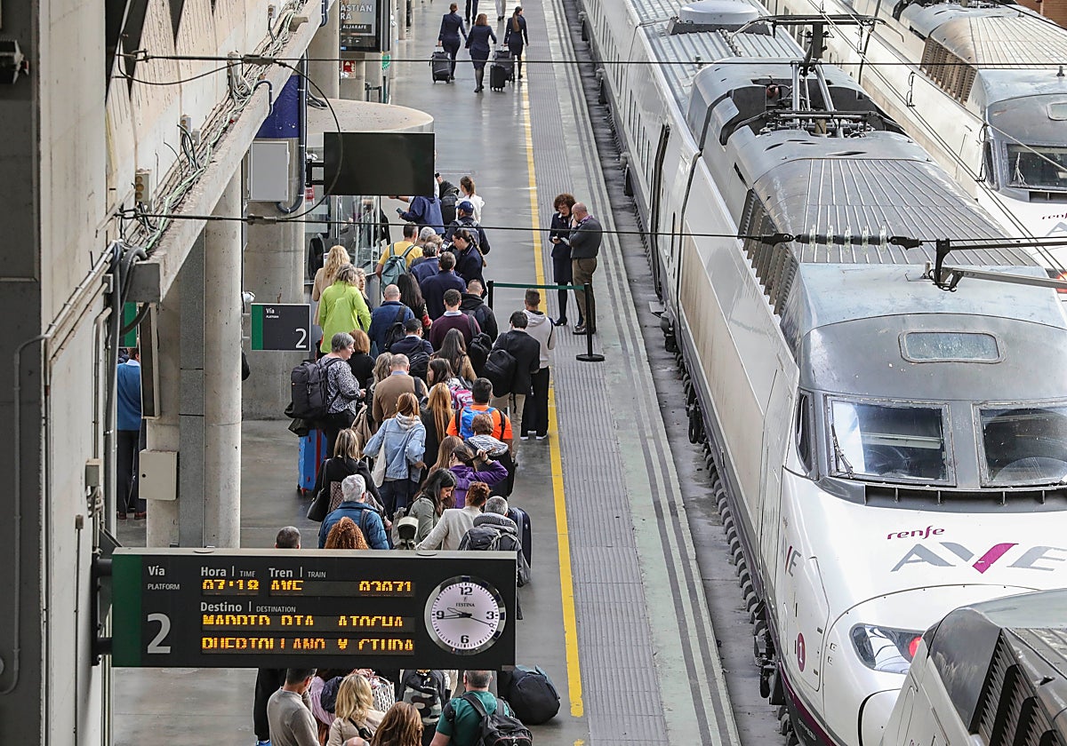 Una imagen de la estación de Santa Justa