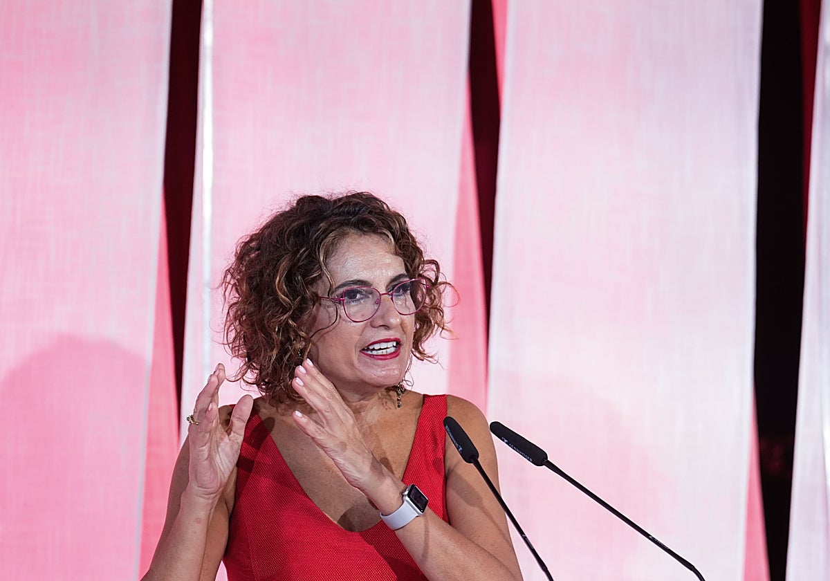 María Jesús Montero durante un acto