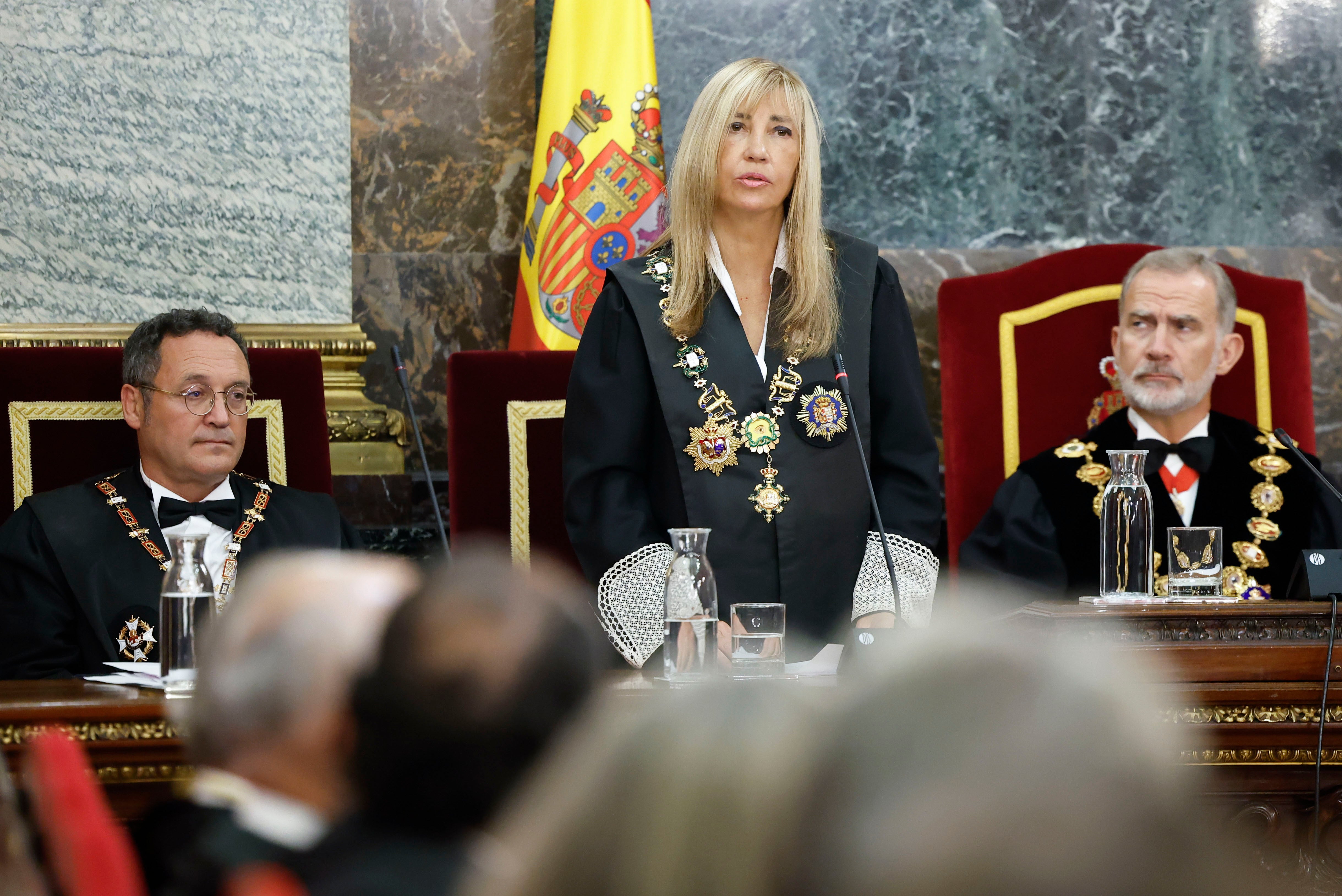 El acto de apertura del año judicial, presidido por el Rey, en imágenes