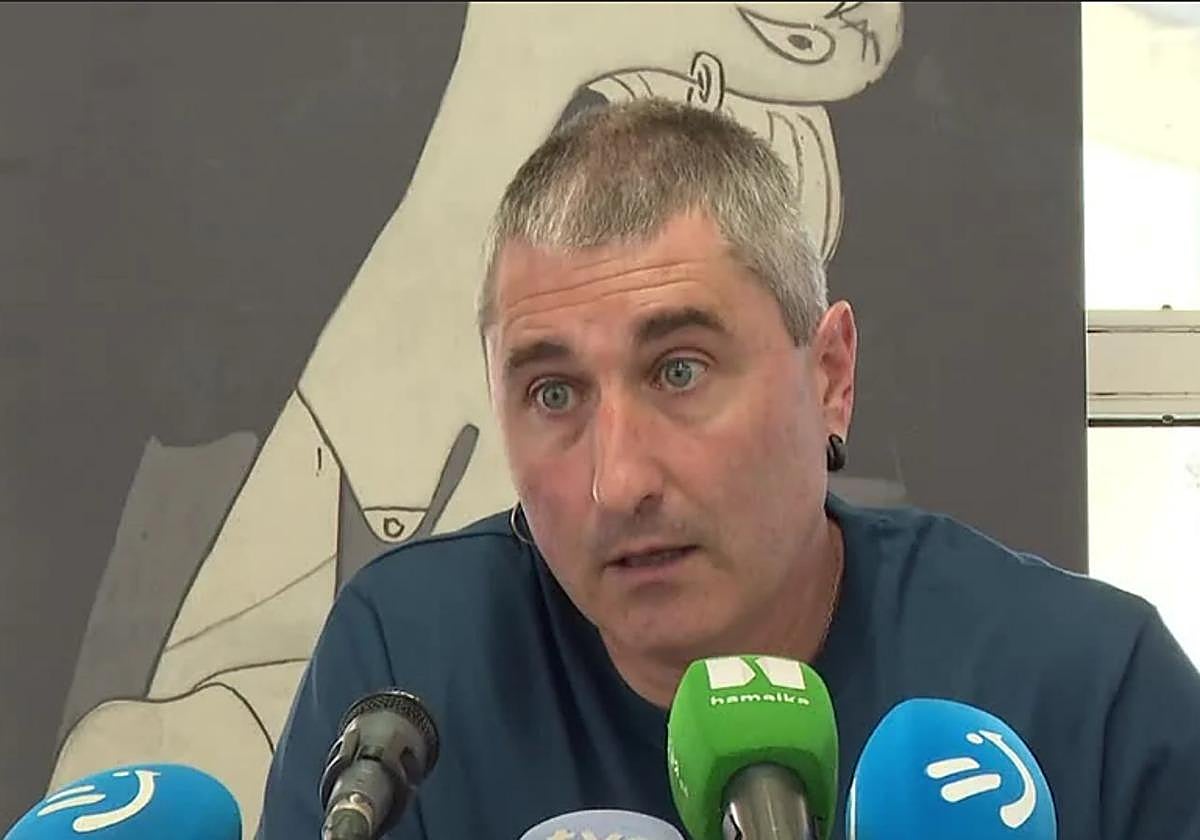 Ibon Mendika, en rueda de prensa.