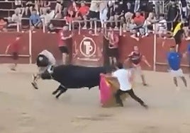 Un joven resulta herido por asta de toro en el encierro de Yuncos durante las fiestas de la Virgen del Consuelo