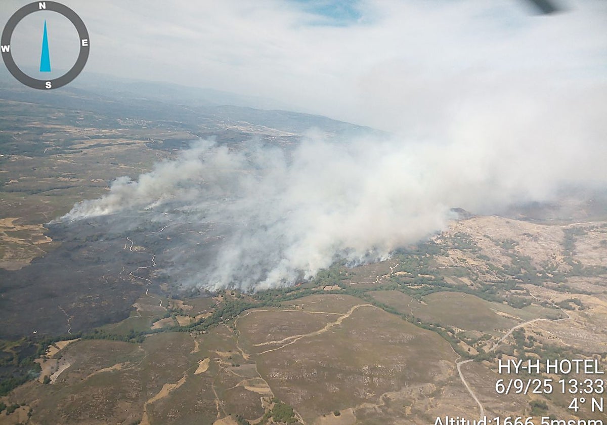 Incendio de Castromil (Zamora)