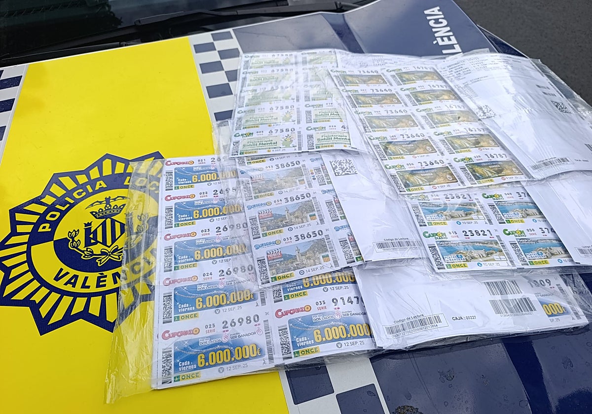 Imagen de los boletos robados