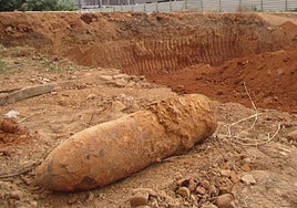 Hallan una bomba de aviación de la Guerra Civil en Castellón y advierten: «Los explosivos se conservan intactos»