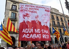 La Diada independentista toca fondo con 28.000 asistentes, menos de la mitad que en 2024
