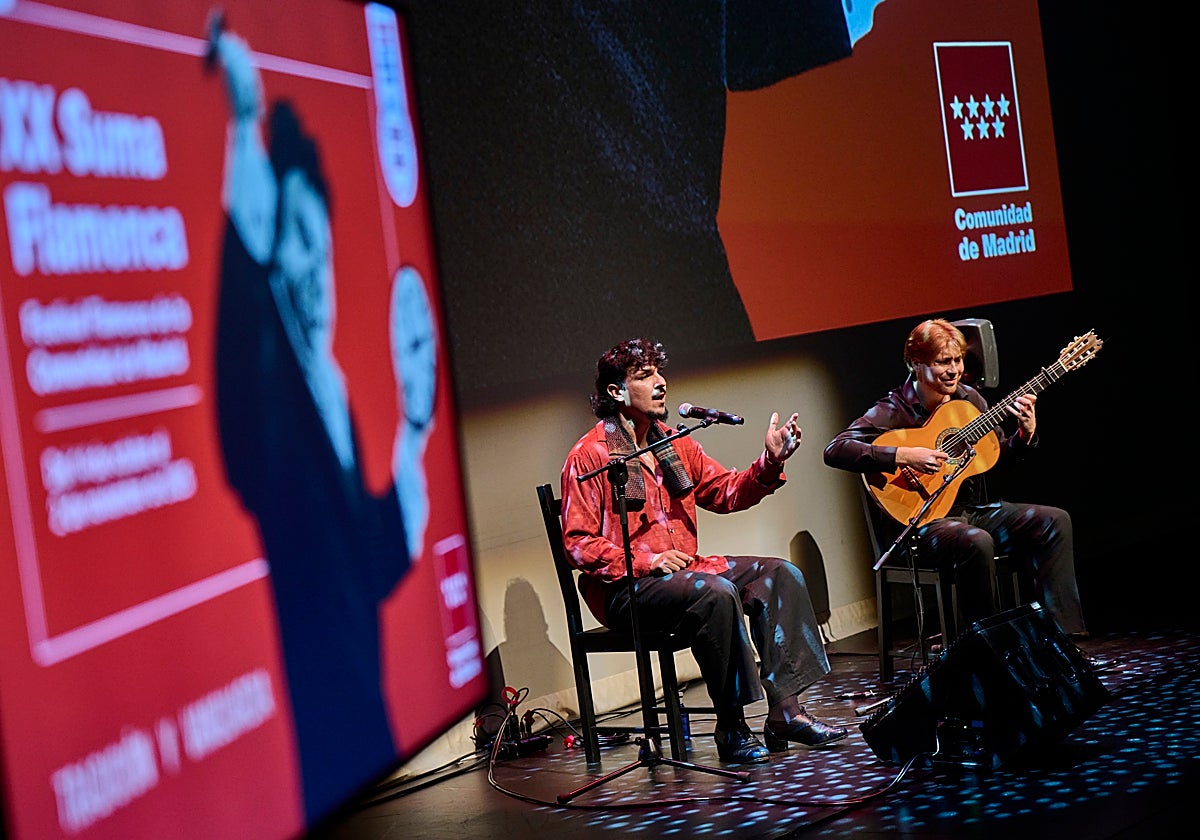 Al-Blanco y El Peli, en la presentación de la vigésima edición de Suma Flamenca