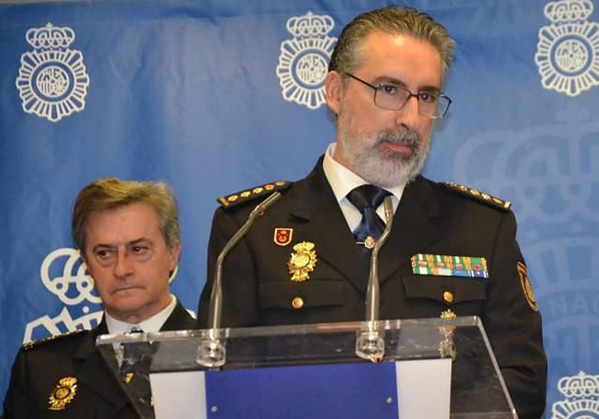 Eugenio Pereiro, en una comparecencia ante los medios, en una imagen de archivo