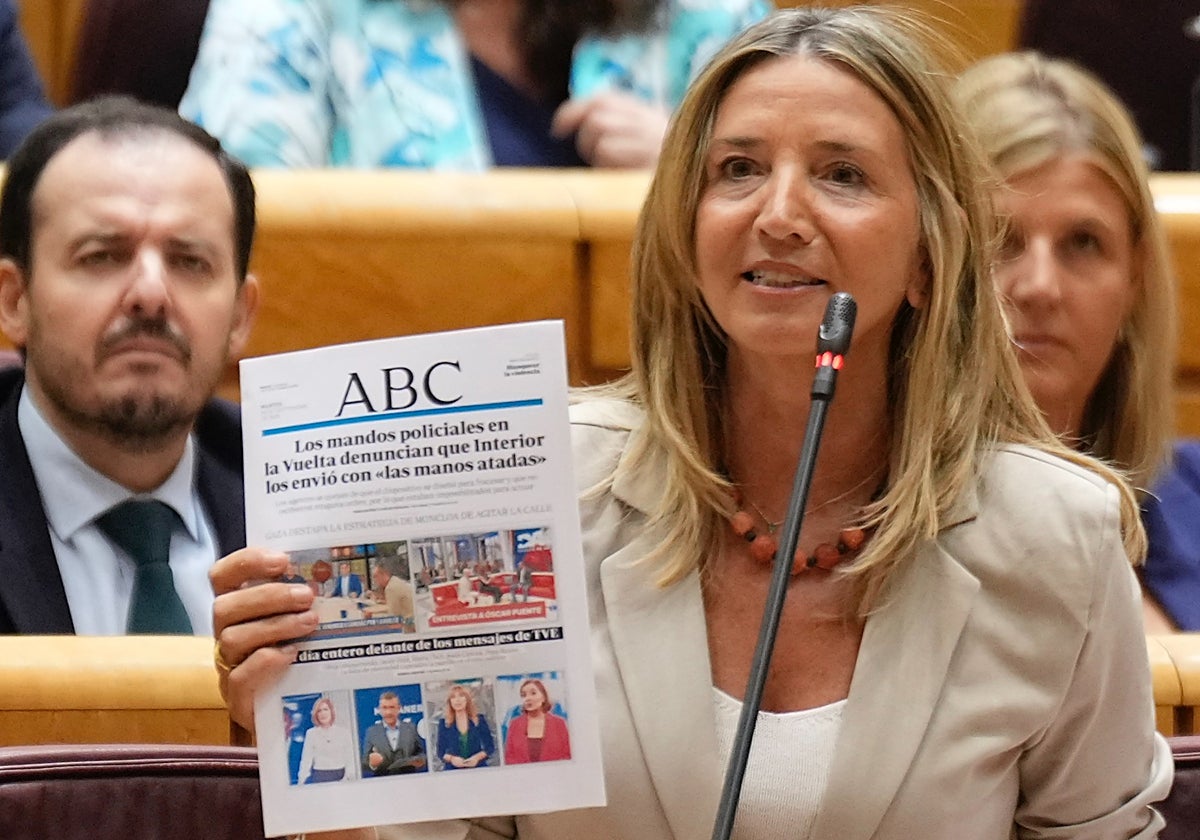 Alicia García en el Senado