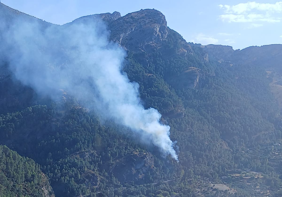 Inicio de las llamas en La Iruela