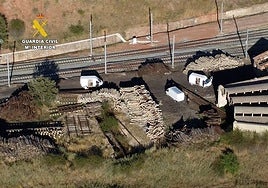 Once detenidos en Soria y Madrid tras ser pillados 'in fraganti' por robos de cable y traviesas