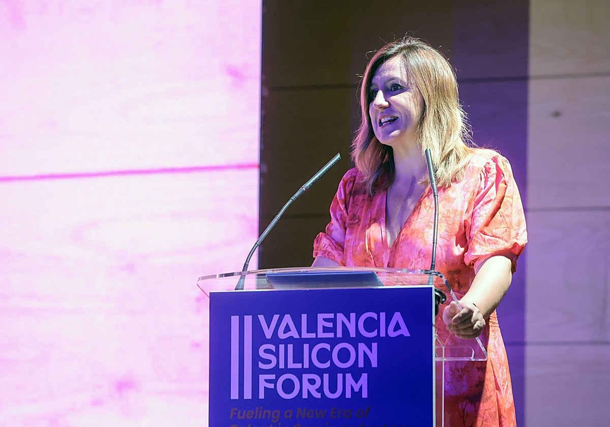 Imagen de la alcaldesa María José Catalá en el Valencia Silicon Forum