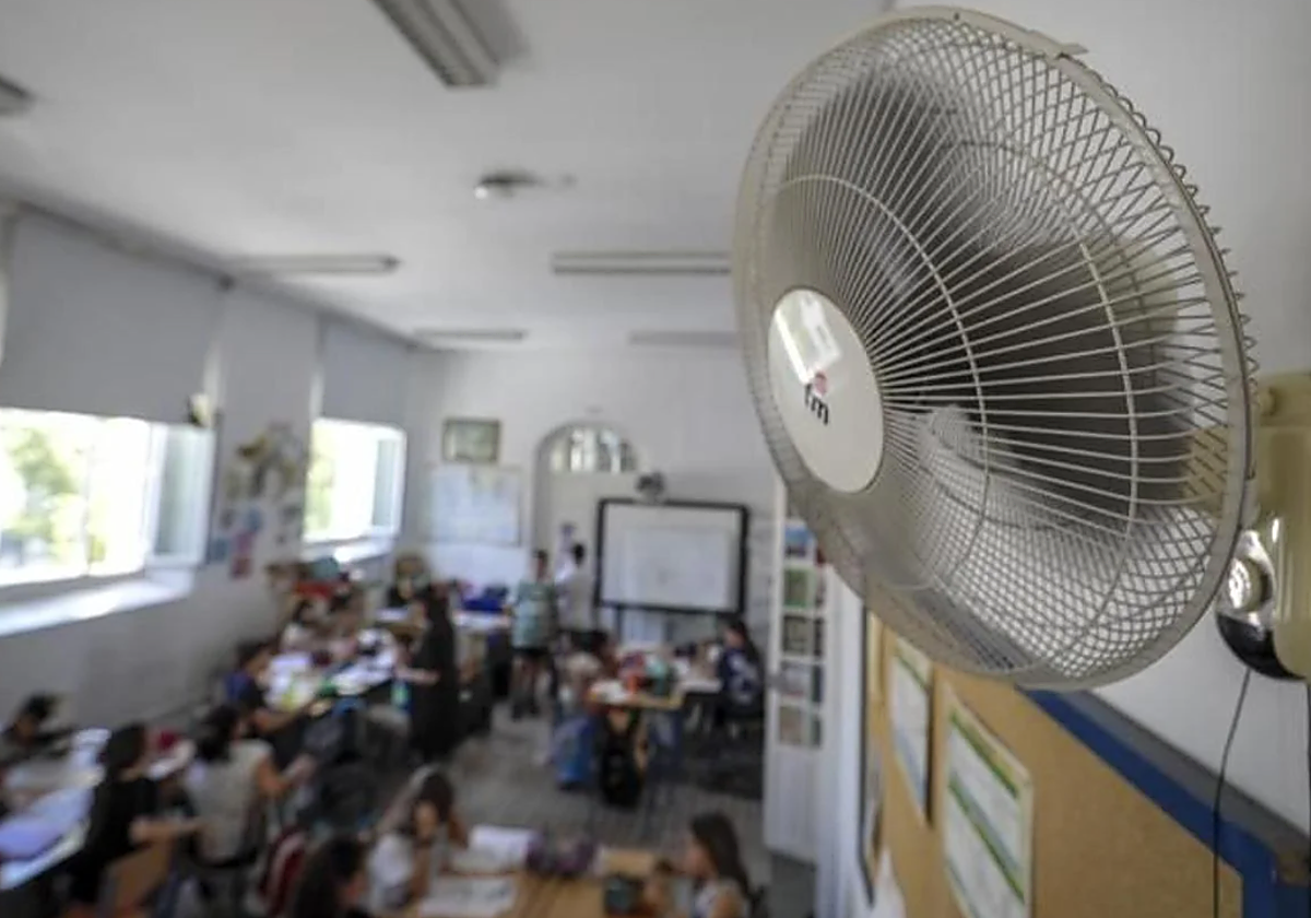 Un ventilador en un centro de Andalucía