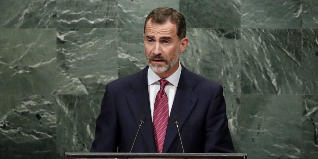 Primer discurso del Rey ante la ONU con Sánchez en la Moncloa