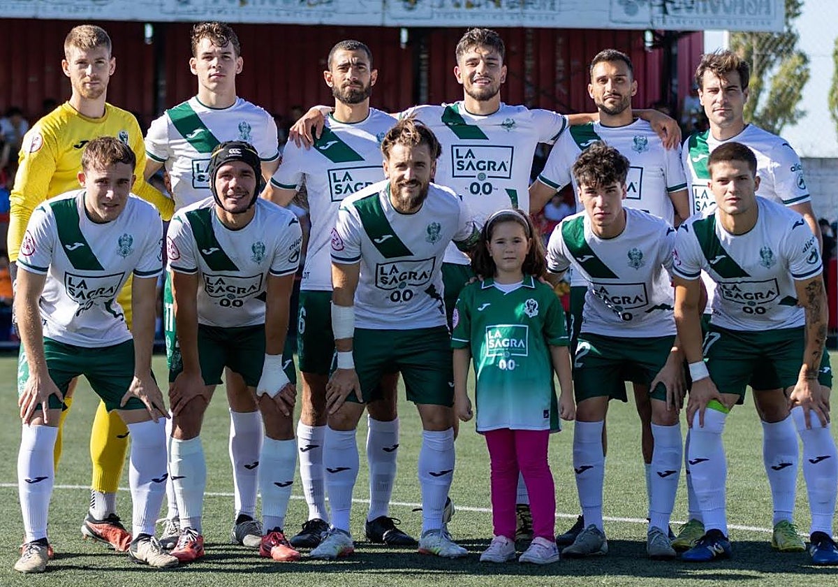 Once inicial del CD Toledo en Azuqueca