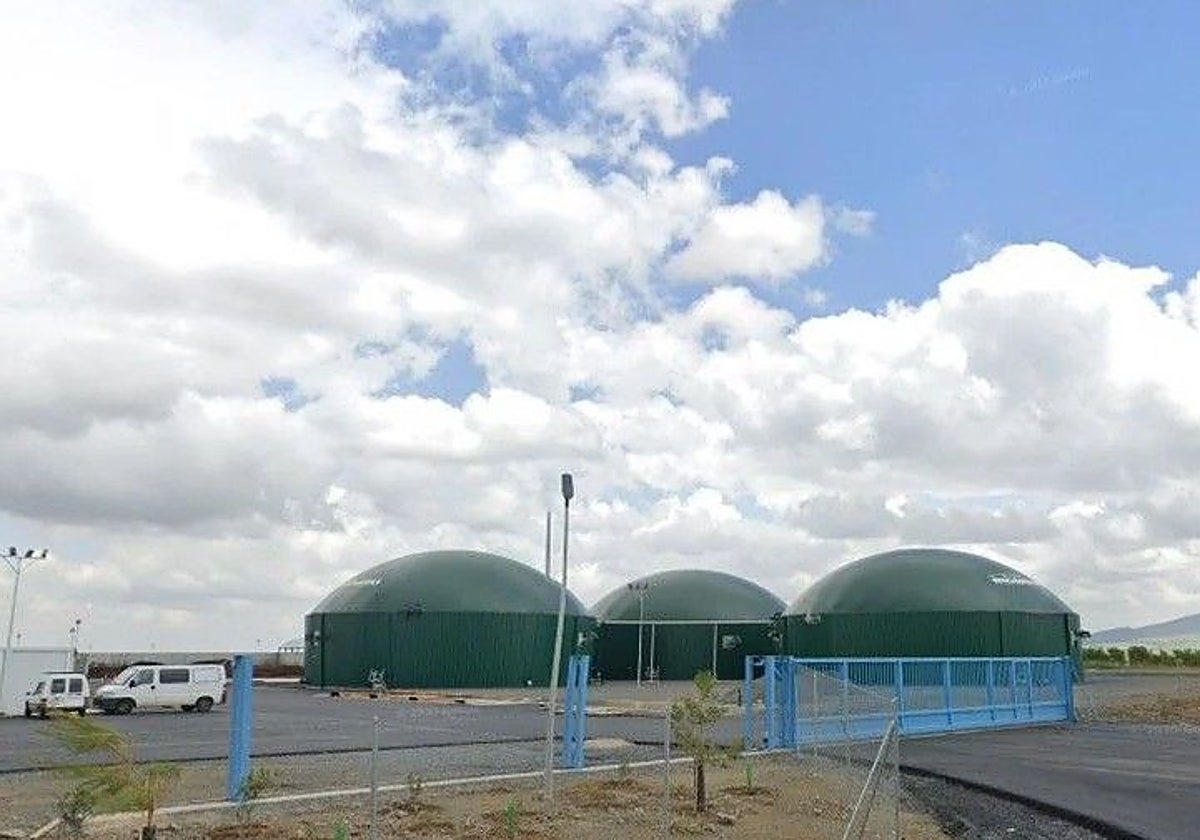 La planta de biogás se encuentra en el polígono industrial de Noez