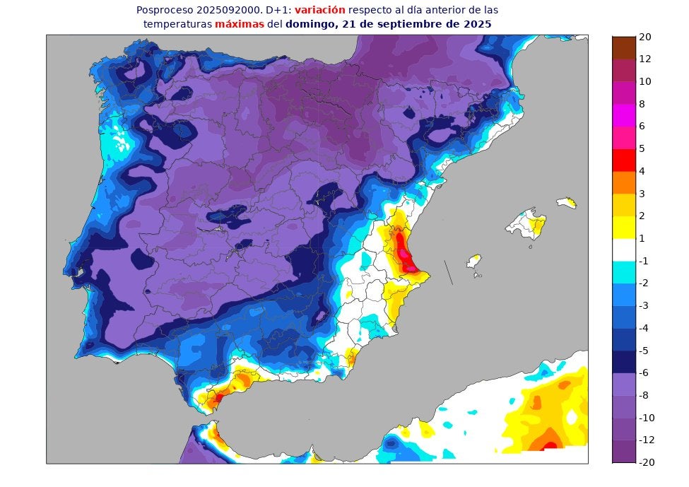 Un frente atlántico traerá este domingo tormentas y un descenso de las temperaturas en Andalucía: estas son las zonas en alerta amarilla