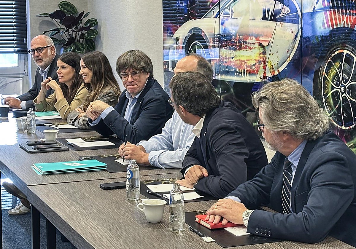 Puigdemont presidió este lunes la permanente de Junts en Waterloo