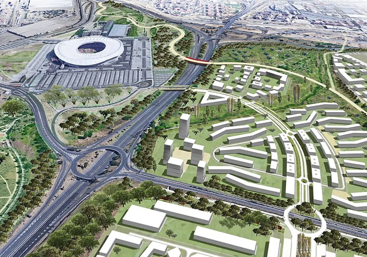 Recreación de la futura Nueva Centralidad del Este