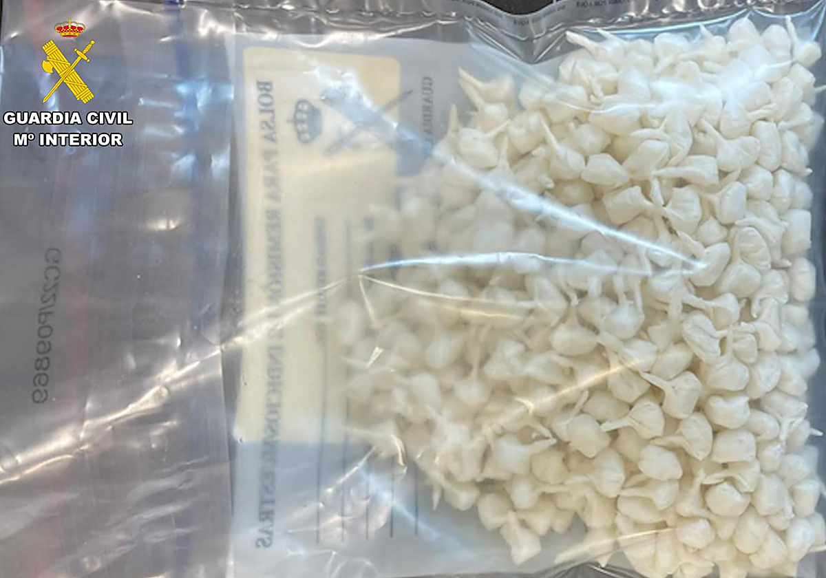 Parte de la droga intervenida en la operación 'Yoshito'