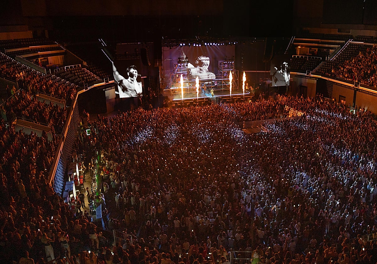 Imagen del concierto de Sebastián Yatra en el Roig Arena
