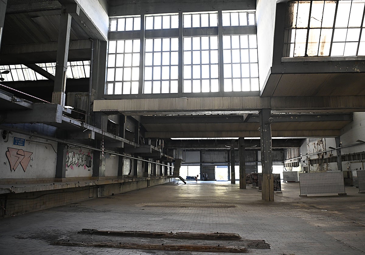 Interior de la antigua fábrica de Clesa, en Fuencarral-El Pardo