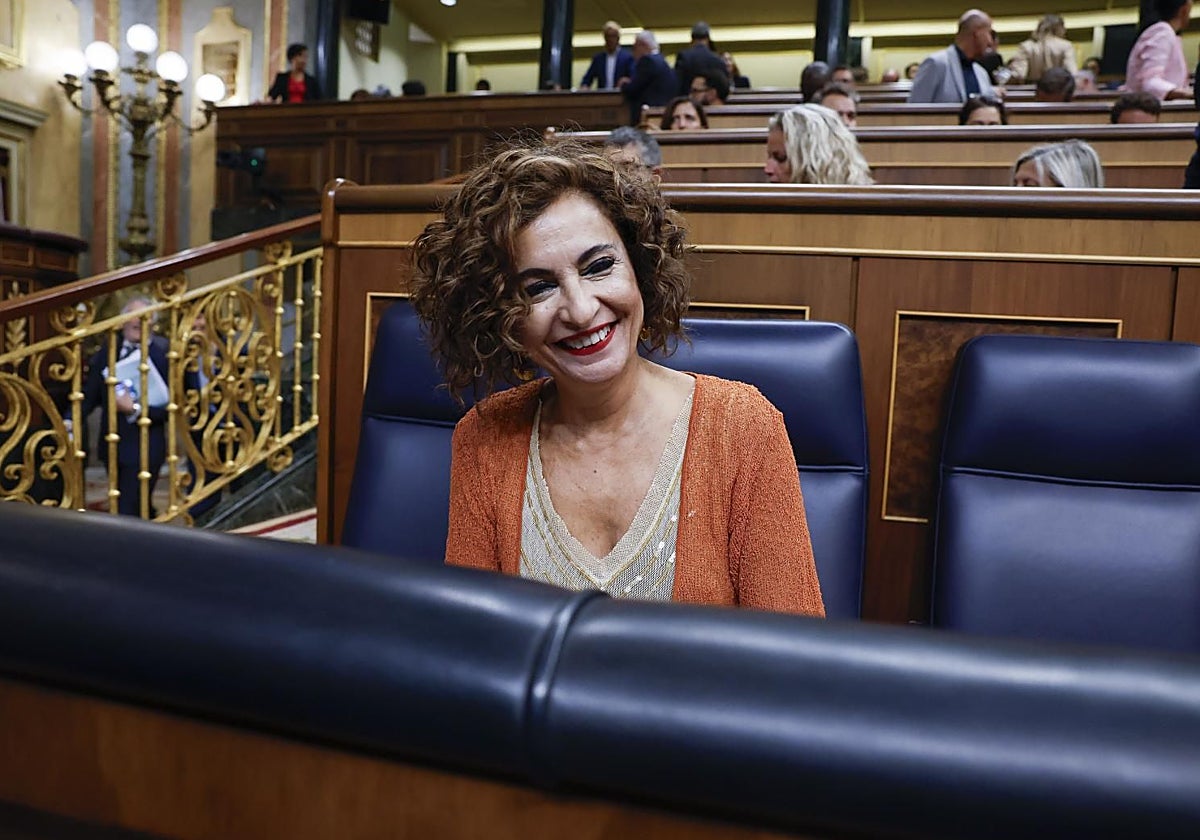 María Jesús Montero, este miércoles en el Congreso de los Diputados