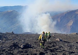 El alcalde de Peñalba de la Sierra (Guadalajara) denuncia «abandono» ante el incendio y critica la gestión medioambiental
