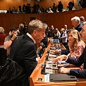 Rueda, Moreno y también Azcón: «Nunca he dicho que lo que ocurre en Gaza no sea genocidio, nunca lo voy a decir»