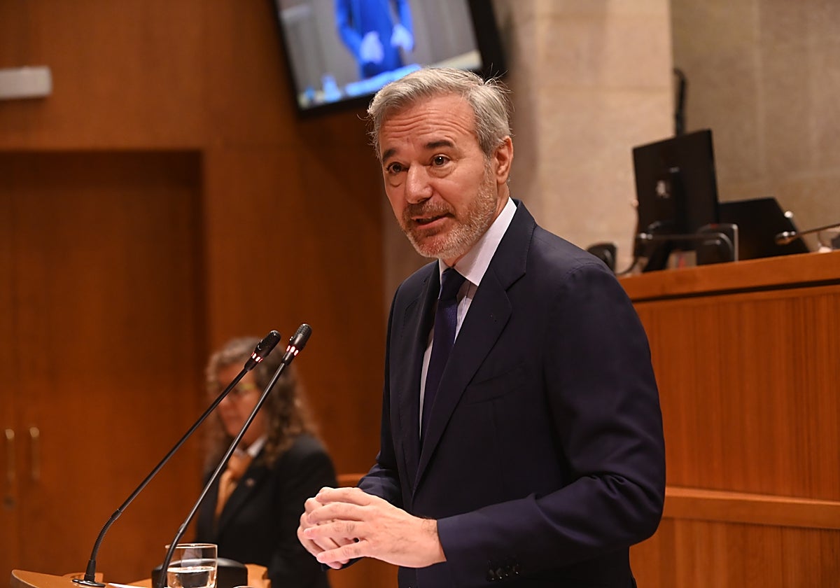 Jorge Azcón interviene en la segunda sesión del debate sobre el estado de la comunidad