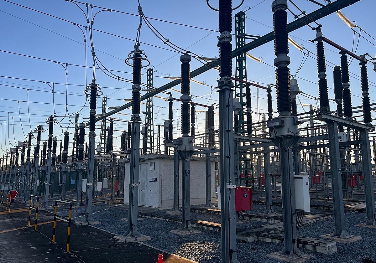 Subestación eléctrica como la que requiere Altri en una imagen de archivo