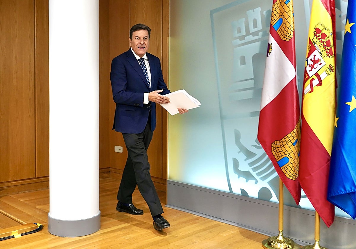 El consejero y portavoz de la Junta, en la rueda de prensa posterior al Consejo de Gobierno