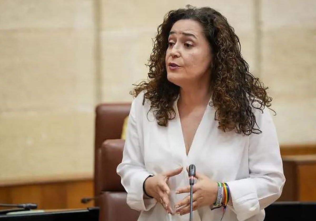 Inma Nieto, durante una intervención en el Parlamento andaluz