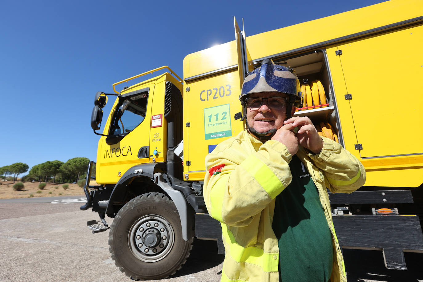 En imágenes, los efectivos del Infoca que sofocaron el incendio más devastador del verano en Córdoba
