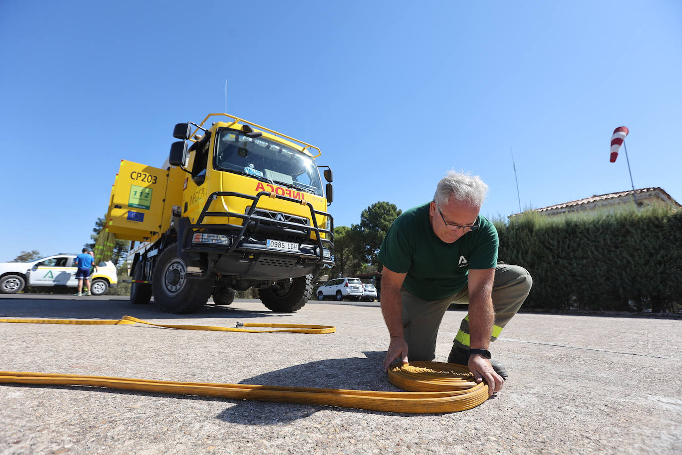 En imágenes, los efectivos del Infoca que sofocaron el incendio más devastador del verano en Córdoba