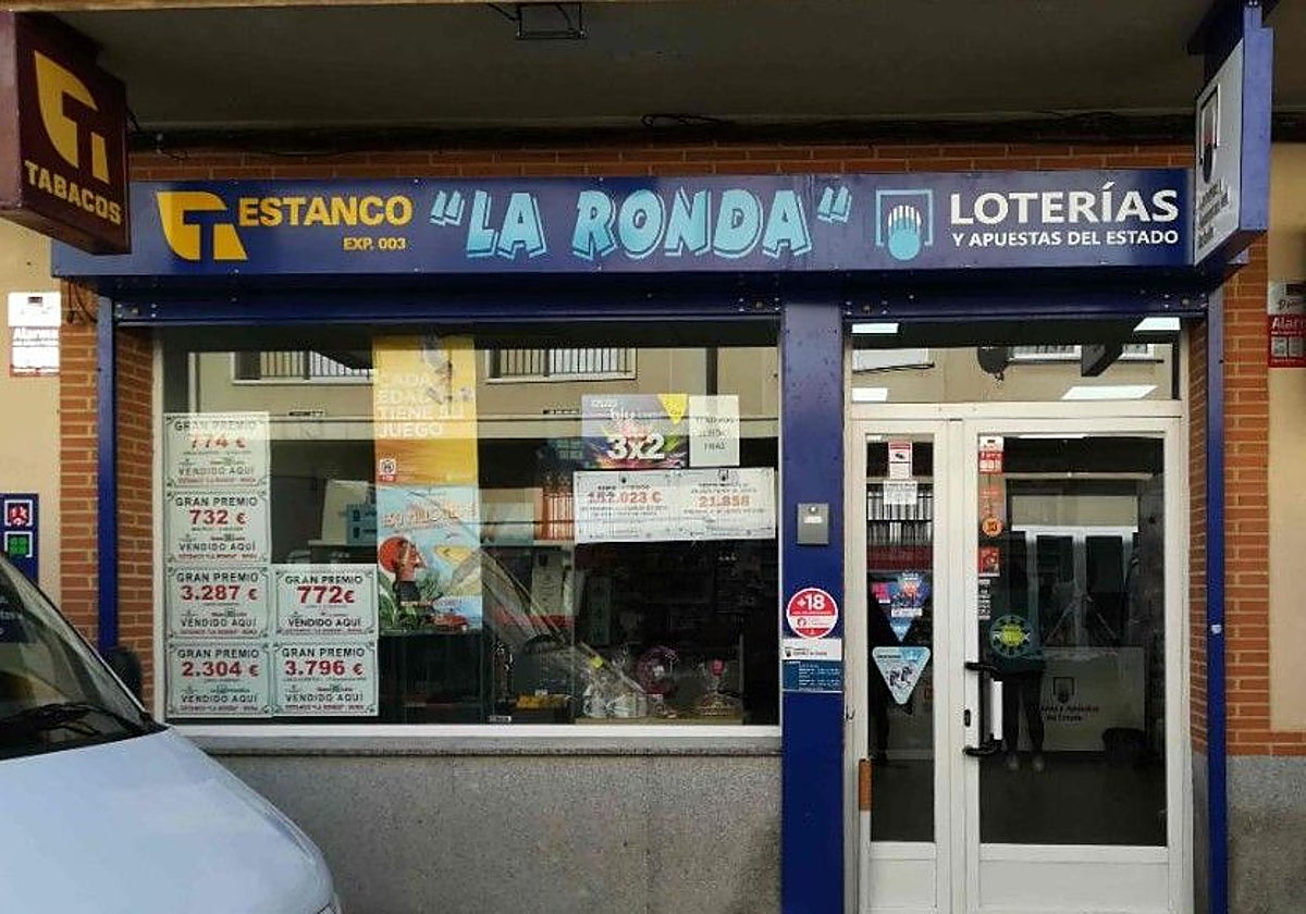 Este estanco de Mora ha vendido el 03.740, agraciado con el primer premio de la Lotería de este sábado