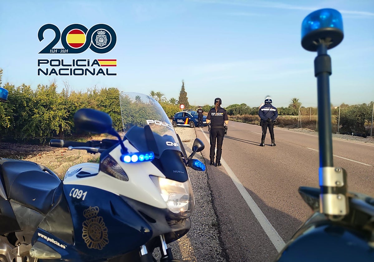 Imagen de archivo de un control policial en Elche