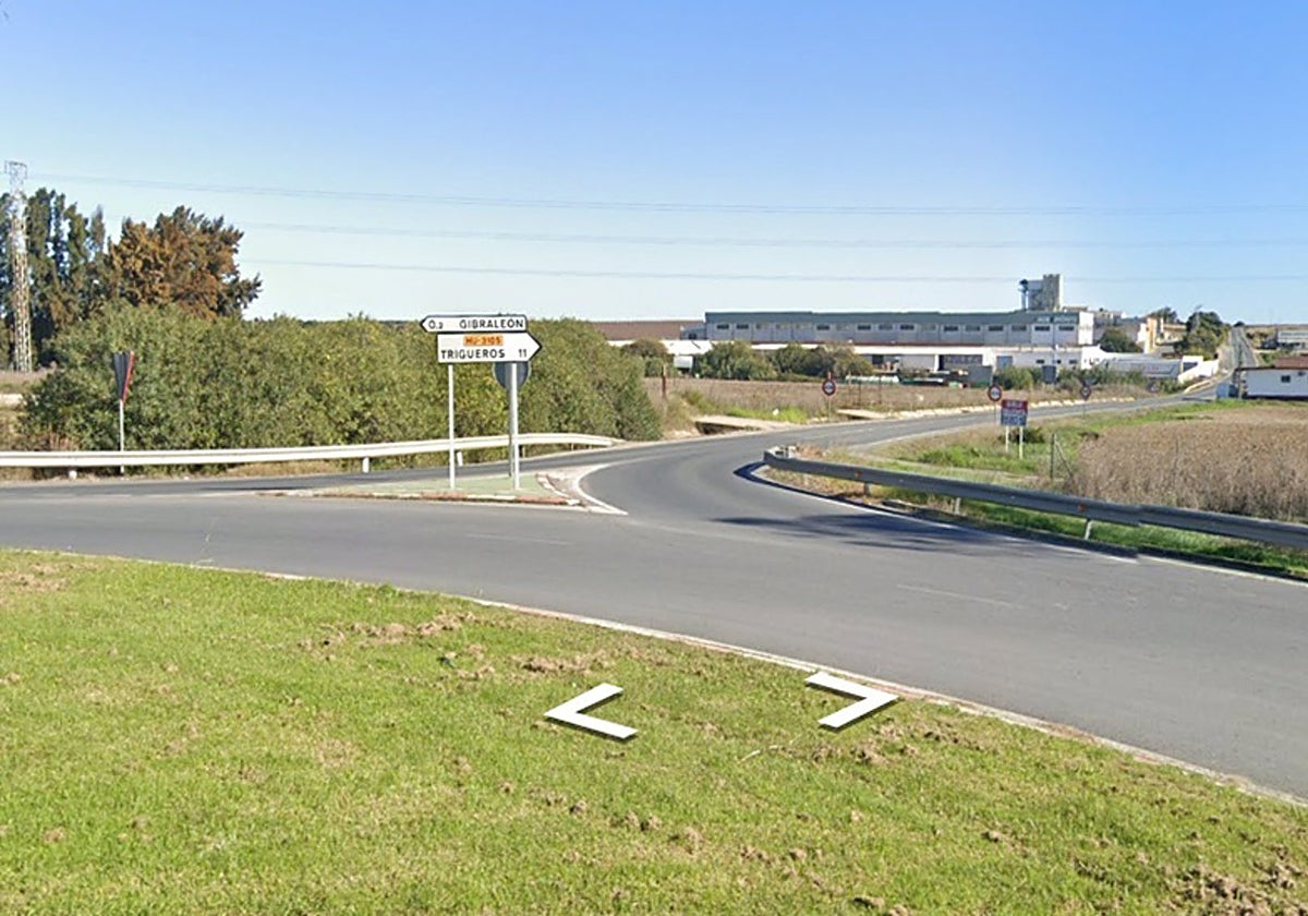 Cruce en el que ha tenido lugar el accidente.