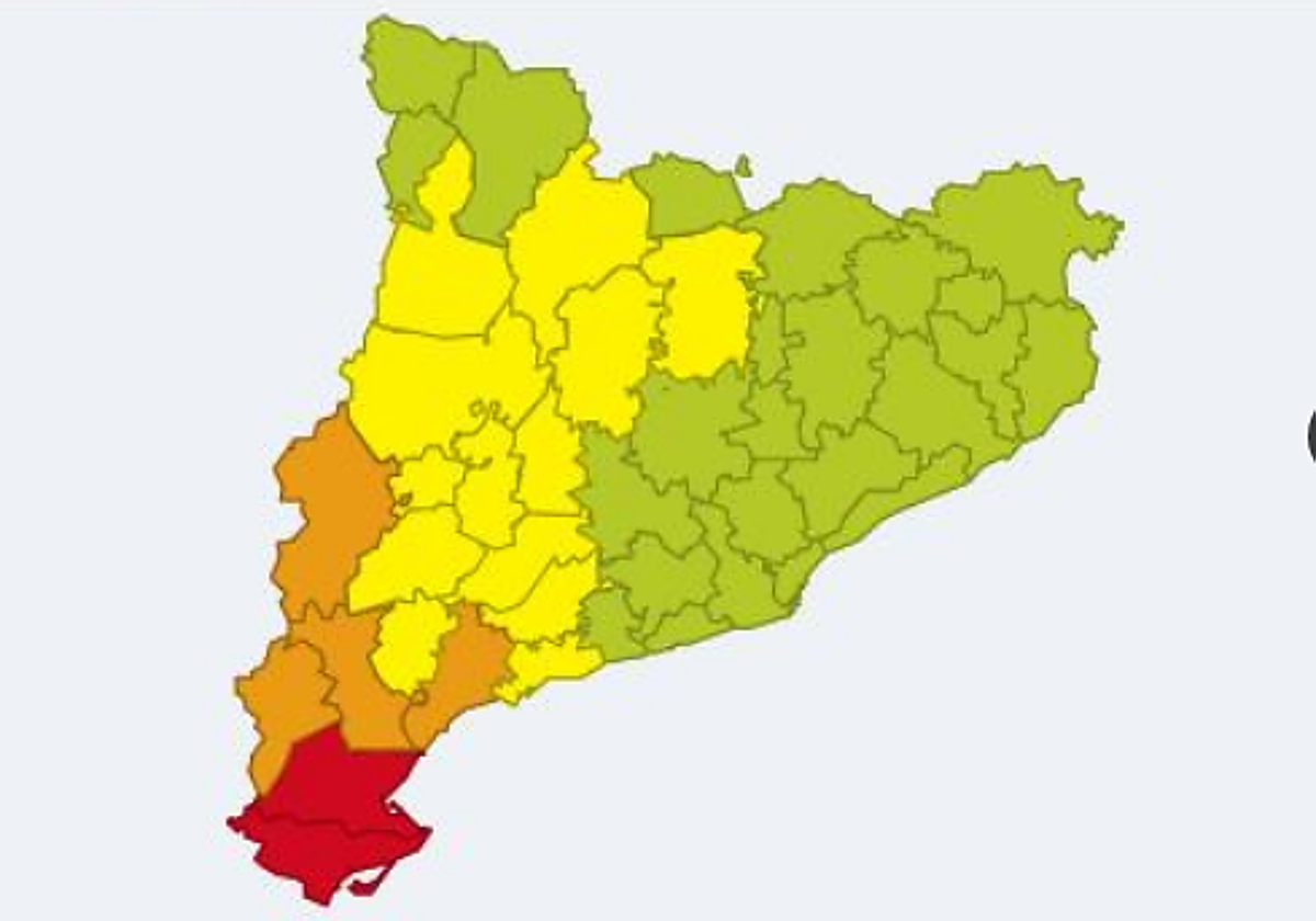 Mapa de peligrosidad remitid por Portecció Civil