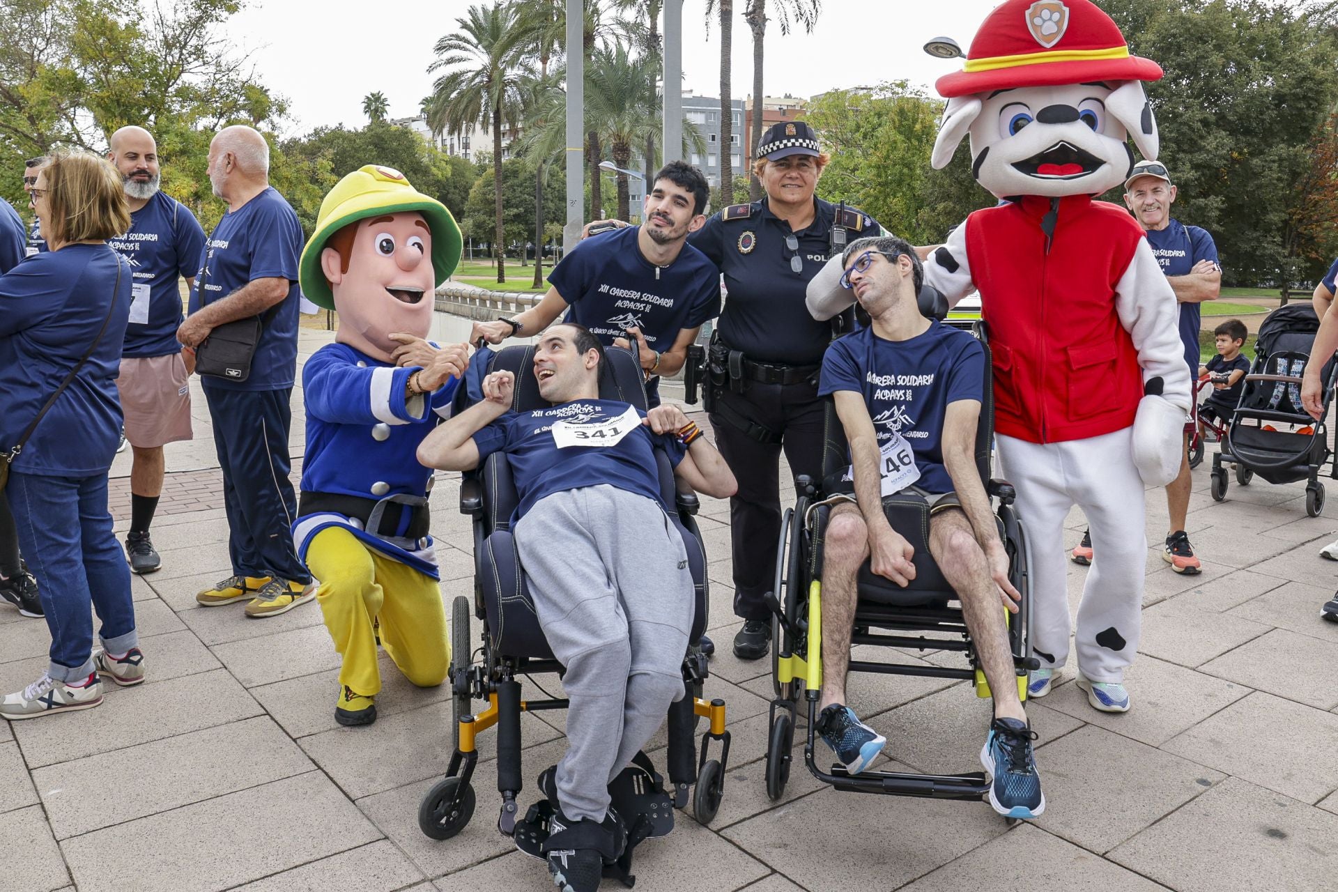 La solidaria carrera de la Asociación Cordobesa de Parálisis Cerebral, en imágenes