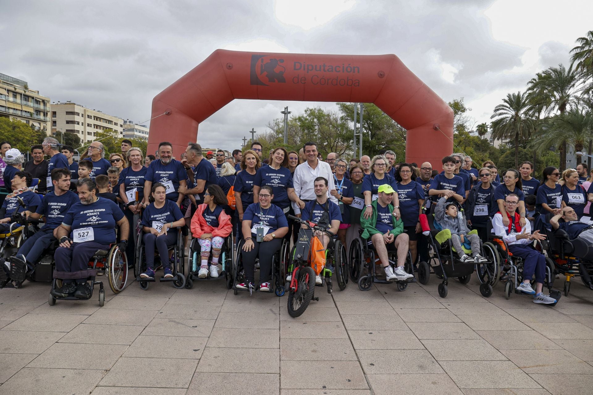 La solidaria carrera de la Asociación Cordobesa de Parálisis Cerebral, en imágenes